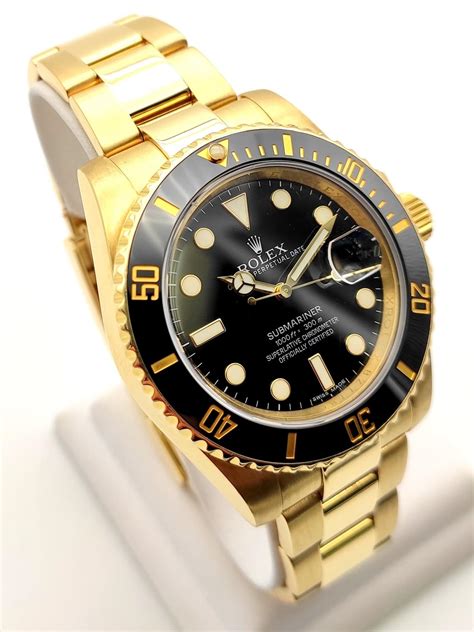 costbof rolex submariner all gold|rolex gold submariner price new.